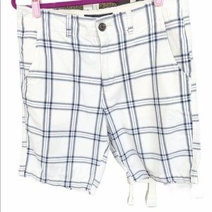 American Eagle Classic Length Plaid Shorts